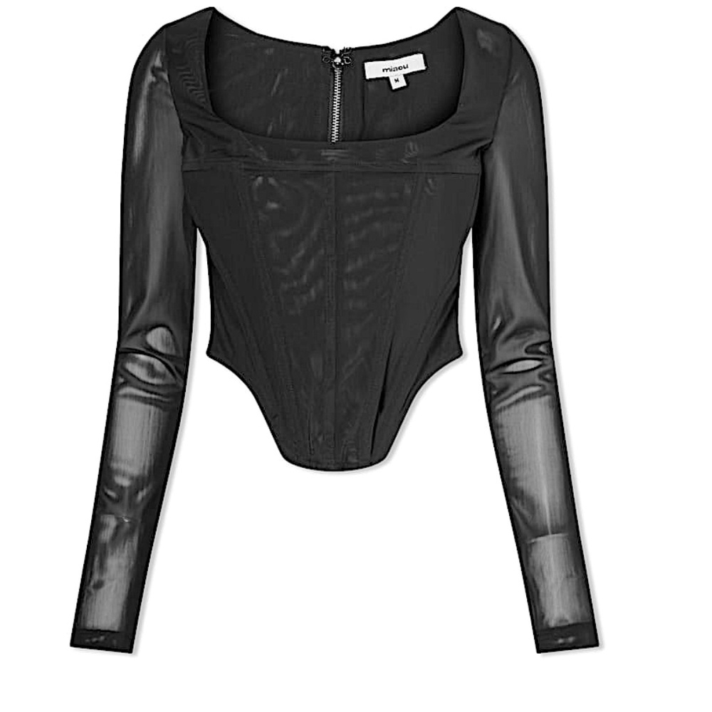 Maude Atlas Mesh Corset Top Miaou - Picture 5 of 14